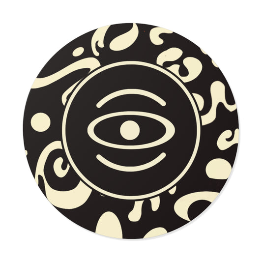 Adorn'd Logo Round Vinyl Stickers - Smoke Signal