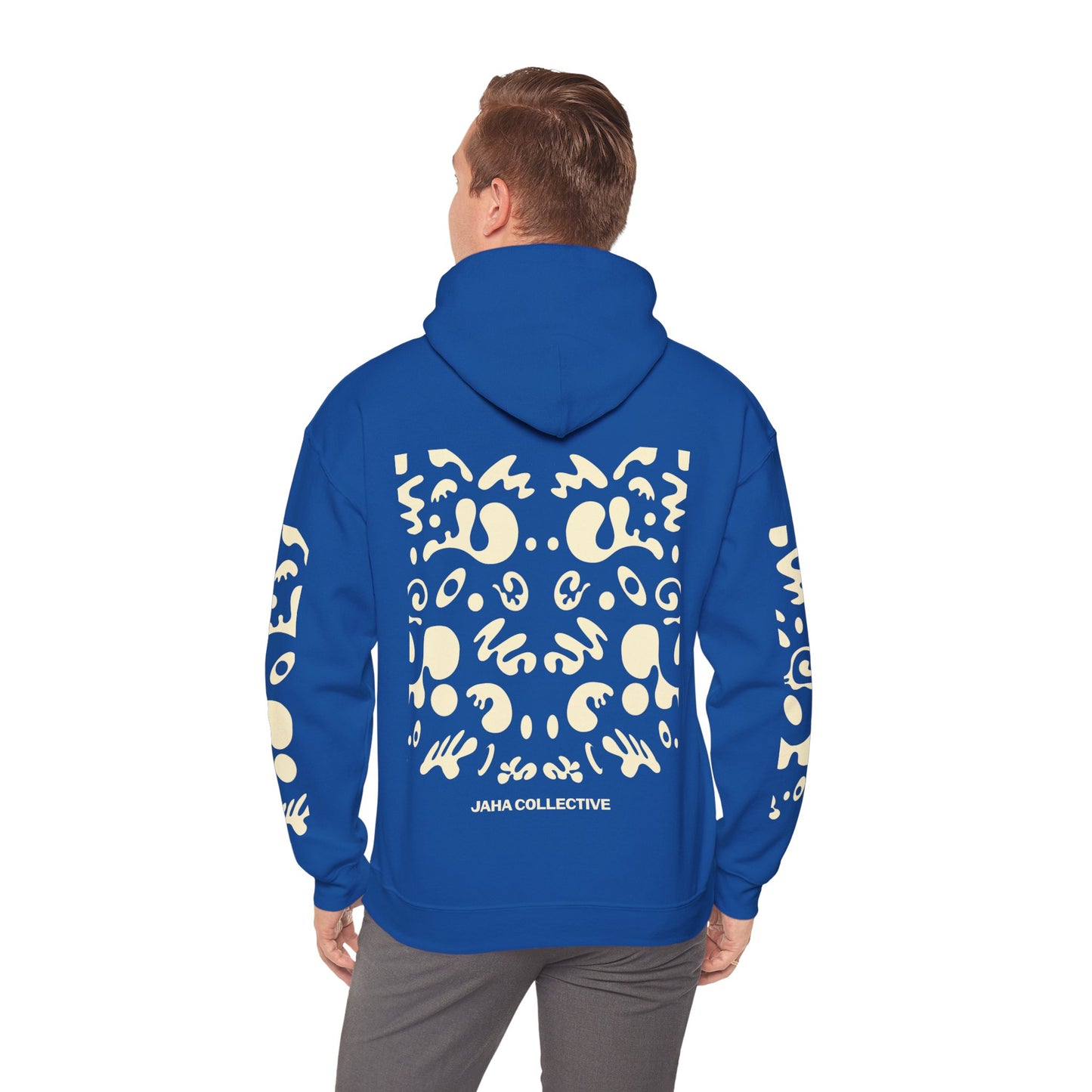 Mirror Work Unisex Heavy Blend™ Hooded Sweatshirt - Blank Page White Print