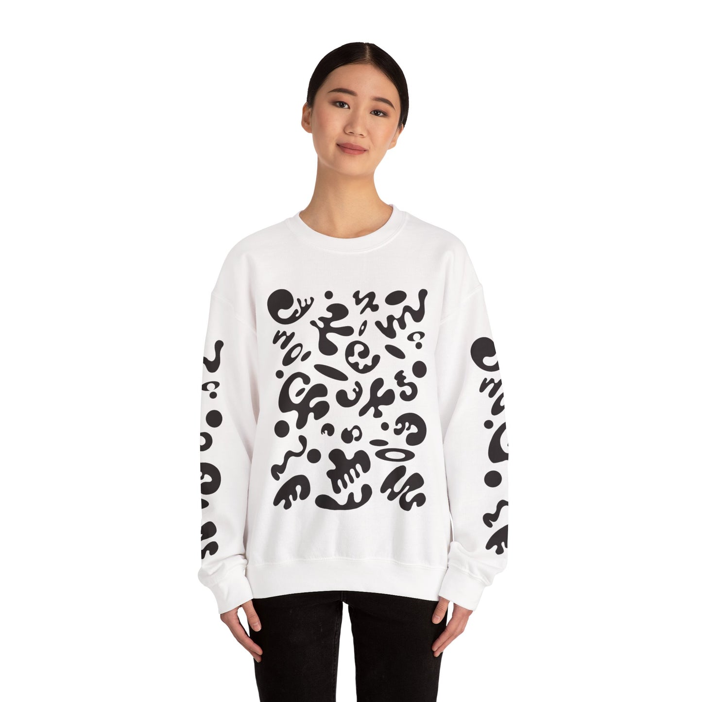 Pure Imagination Unisex Heavy Blend™ Crewneck Sweatshirt- Smoke Signal Black Print