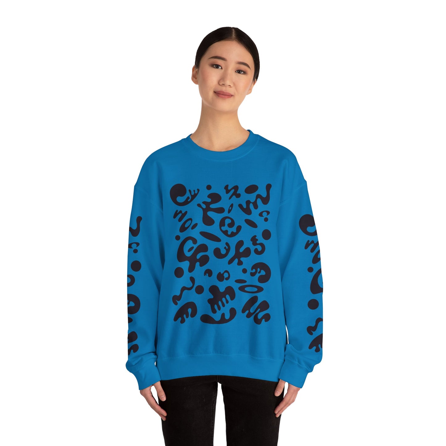 Pure Imagination Unisex Heavy Blend™ Crewneck Sweatshirt- Smoke Signal Black Print