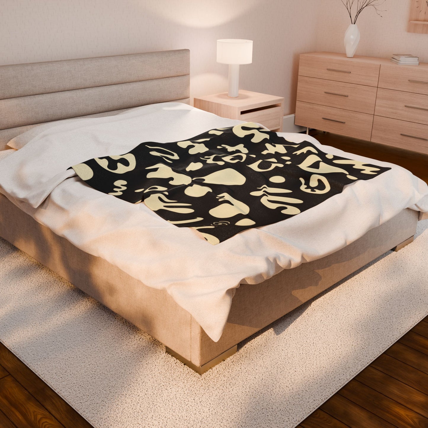 Pure Imagination Velveteen Plush Blanket - Smoke Signal Black