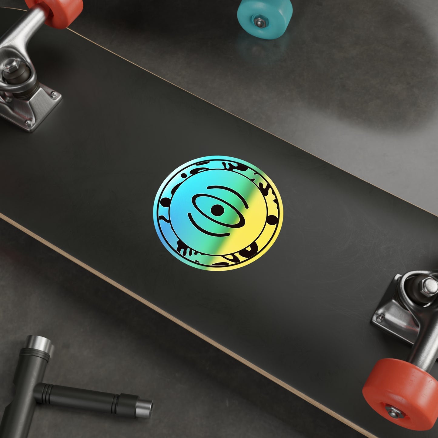 Adorn'd Logo Holographic Die Cut Stickers - Blank Page Holo