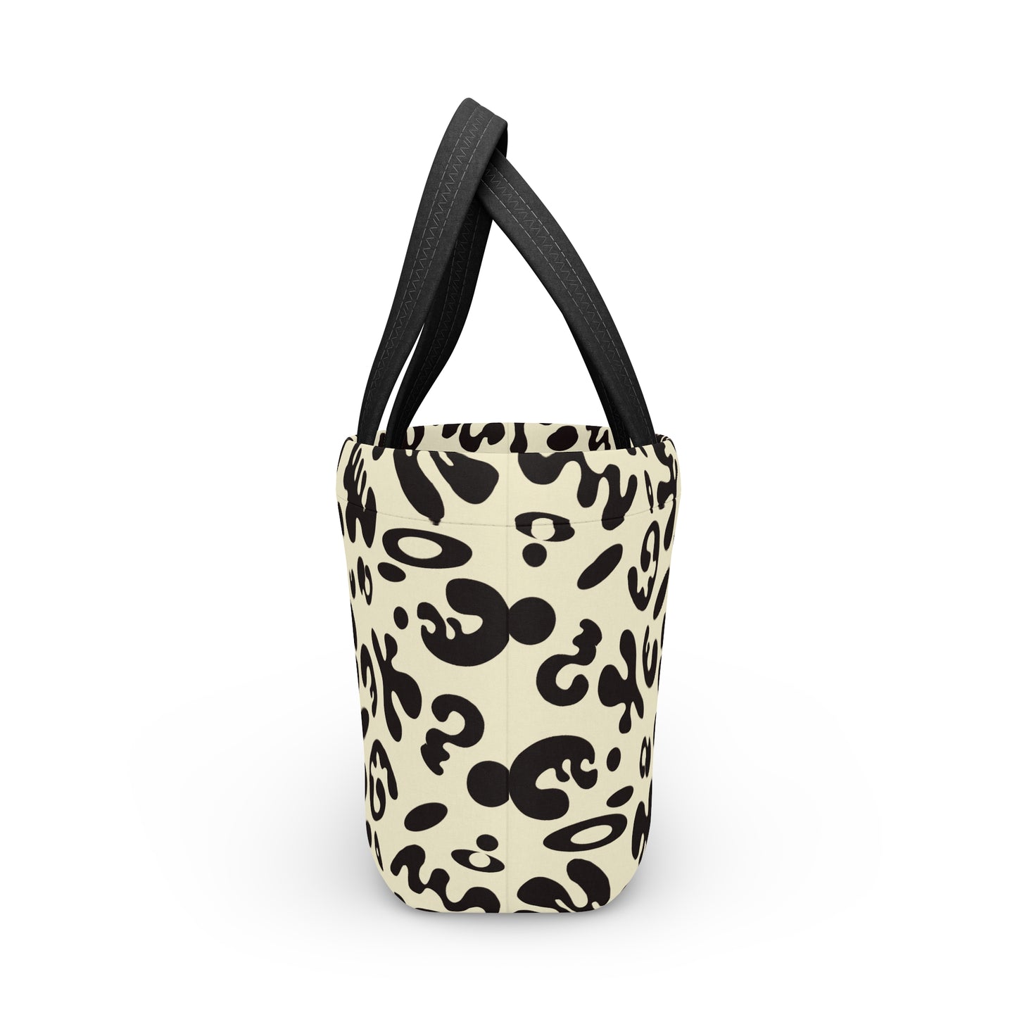 Mirror Work Puffy Lunch Bag - Blank Page White