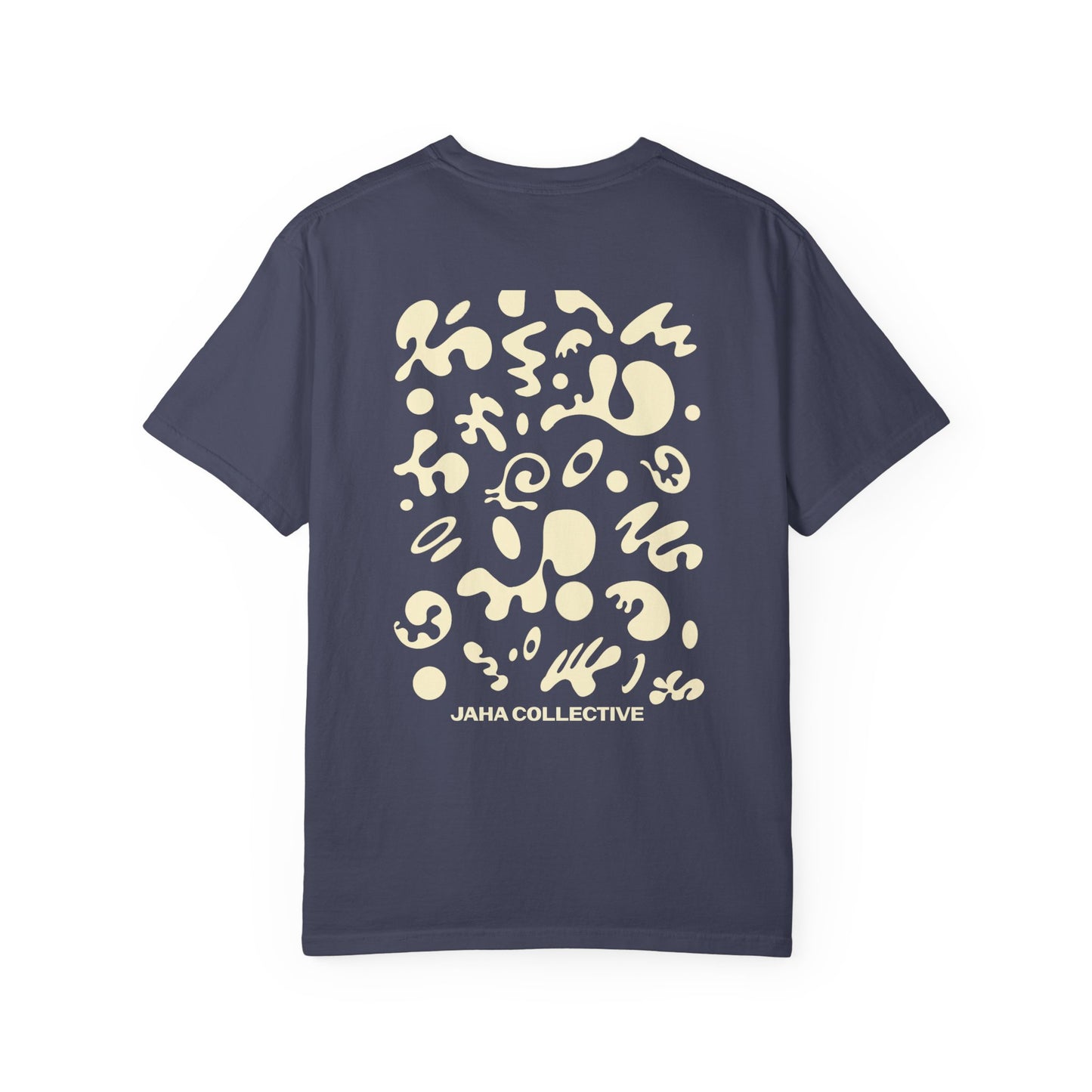 Pure Imagination Unisex Garment-Dyed T-Shirt (Cool Neutrals) - Blank Page White Print