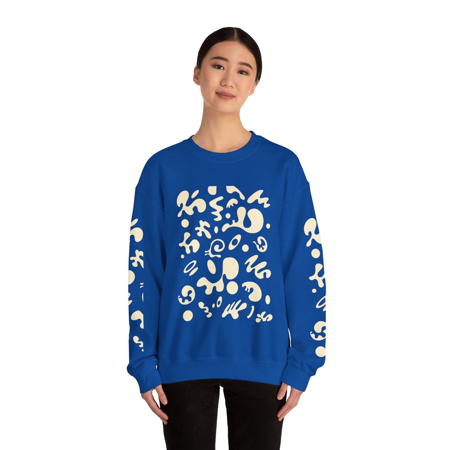 Pure Imagination Unisex Heavy Blend™ Crewneck Sweatshirt - Blank Page White Print