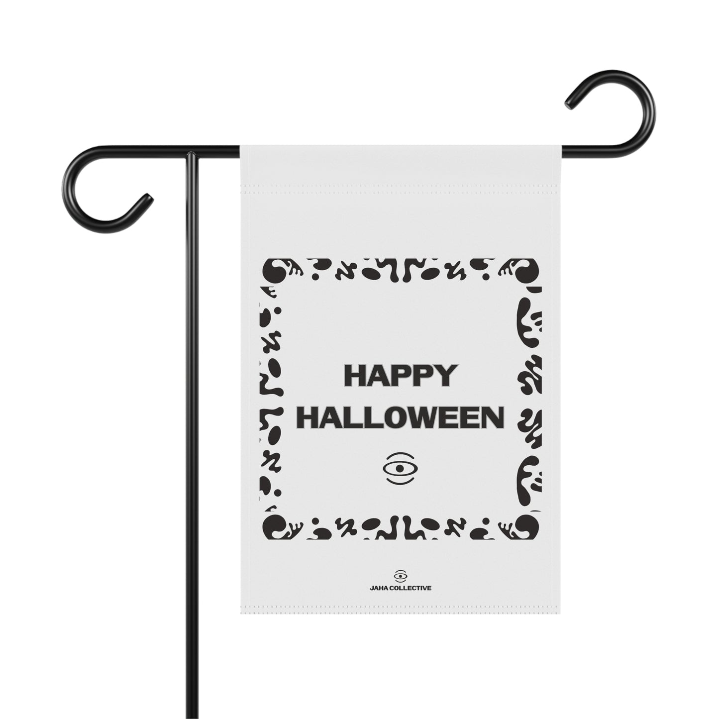 Happy Halloween Garden & House Banner - Starlight White