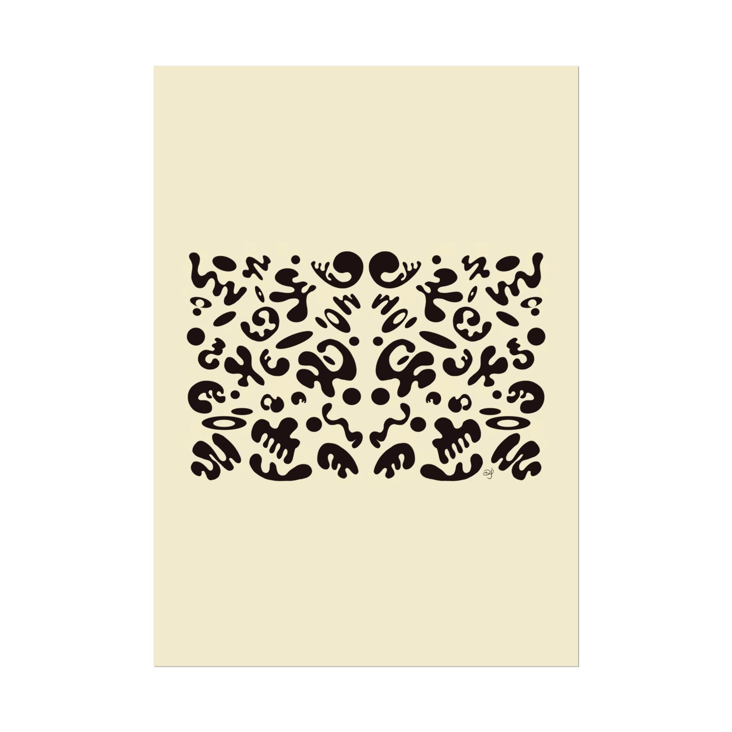 Mirror Work Rolled Poster (Portrait) - Blank Page