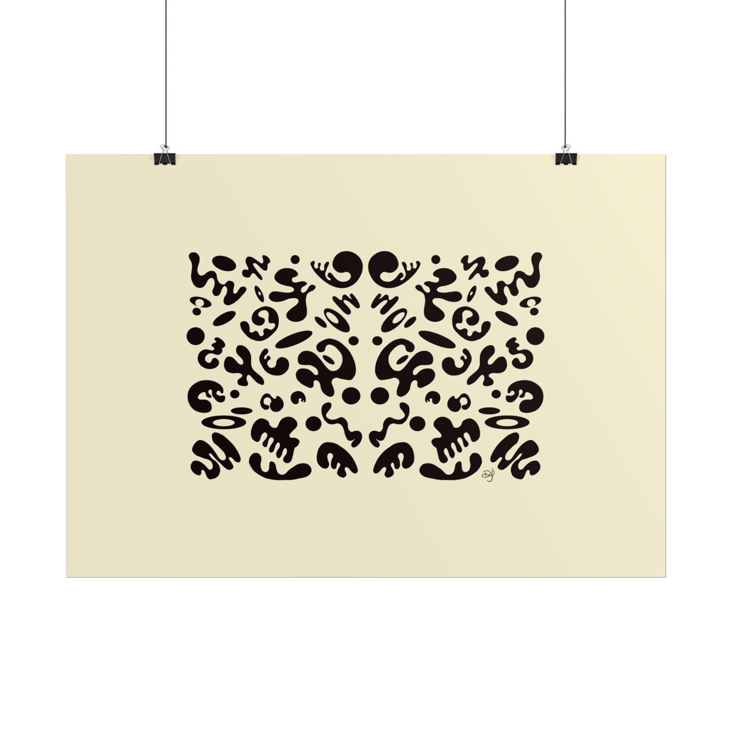 Mirror Work Rolled Poster (Landscape) - Blank Page