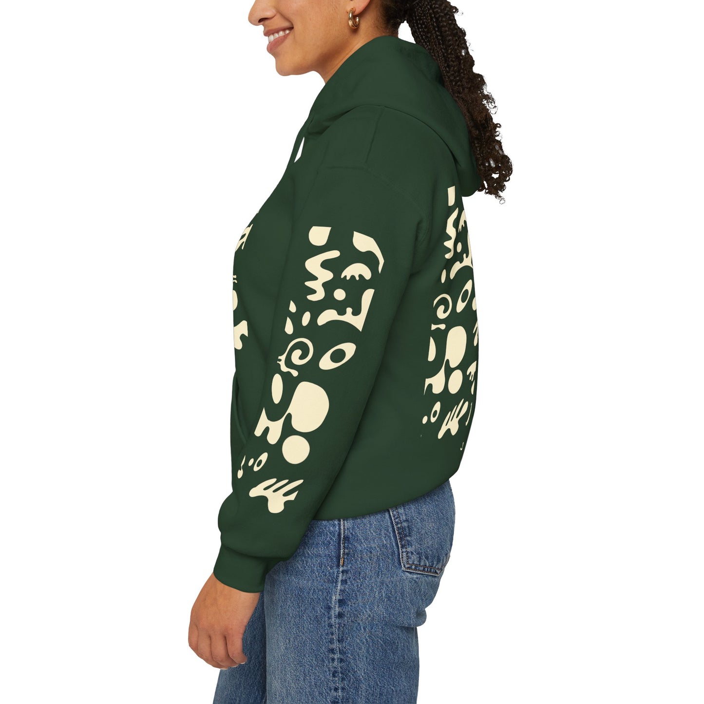 Mirror Work Unisex Heavy Blend™ Hooded Sweatshirt - Blank Page White Print