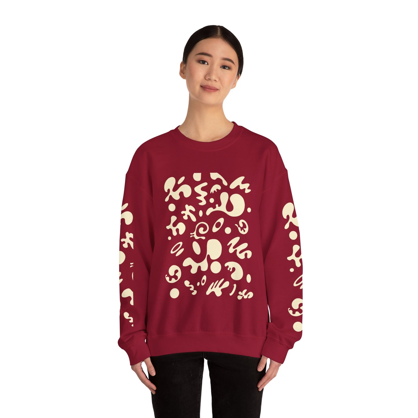 Pure Imagination Unisex Heavy Blend™ Crewneck Sweatshirt - Blank Page White Print