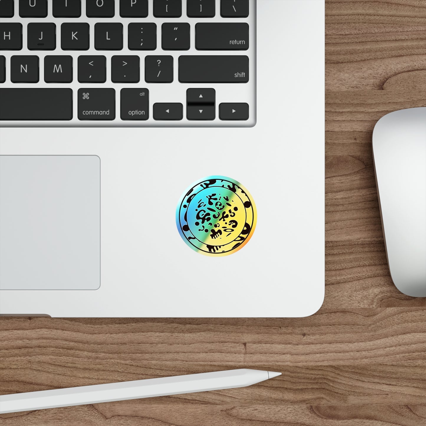 Adorn'd Holographic Die Cut Stickers - Blank Page Holo