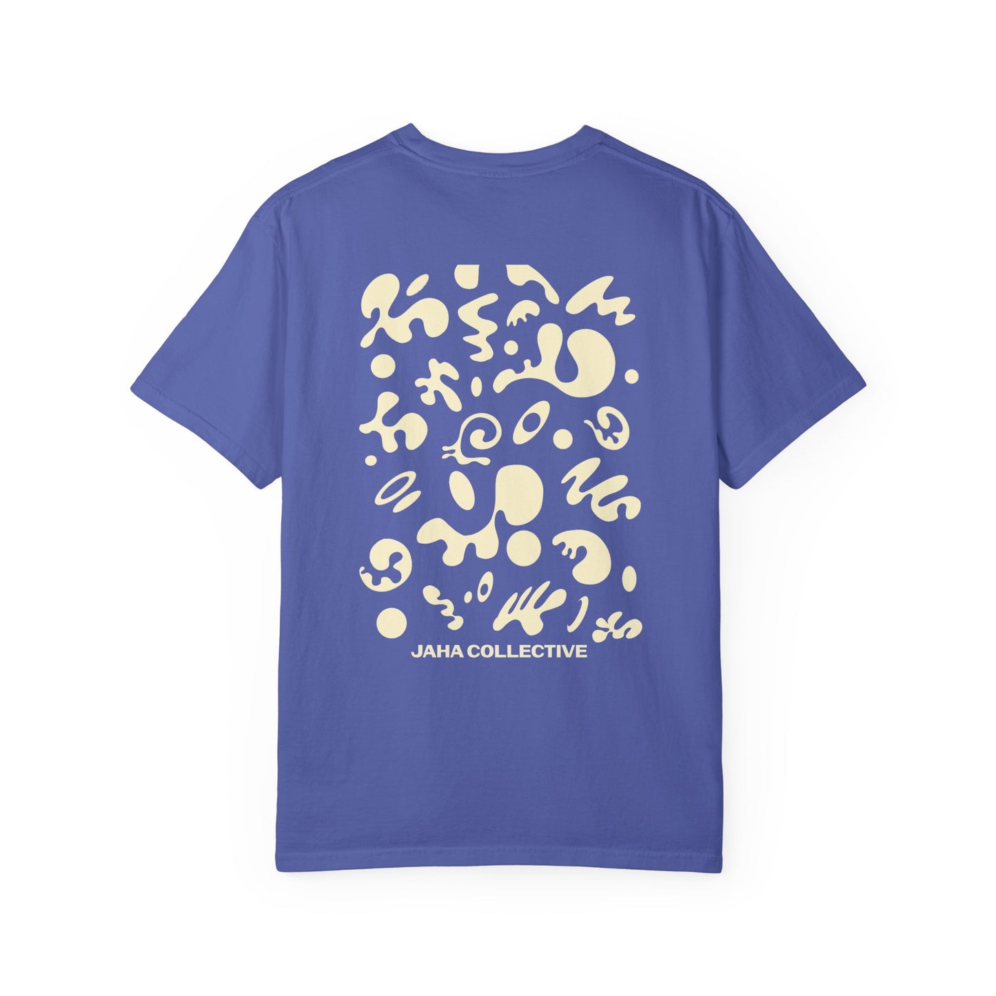 Pure Imagination Unisex Garment-Dyed T-Shirt (Cool Neutrals) - Blank Page White Print