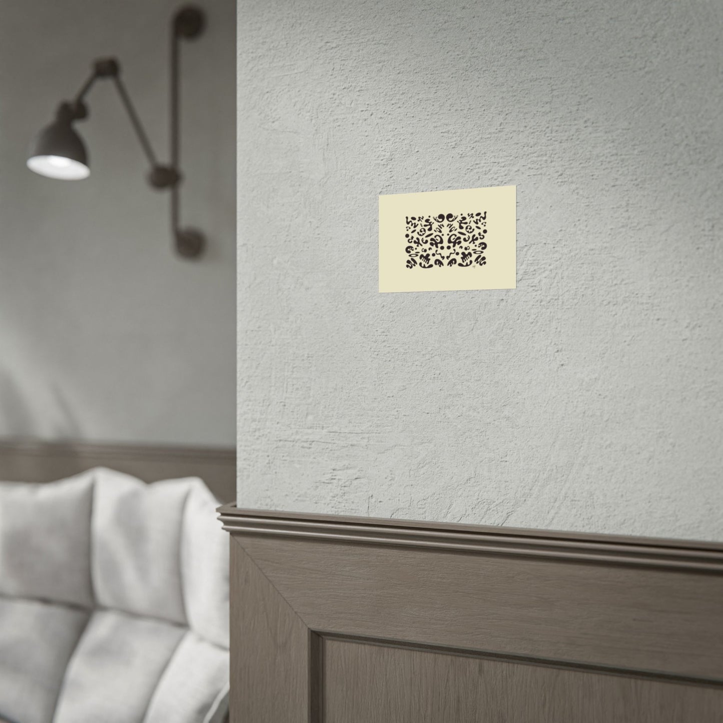 Mirror Work Rolled Poster (Landscape) - Blank Page