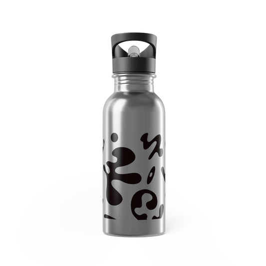 Nourish'd Stainless Steel Water Bottle w Straw (20oz)