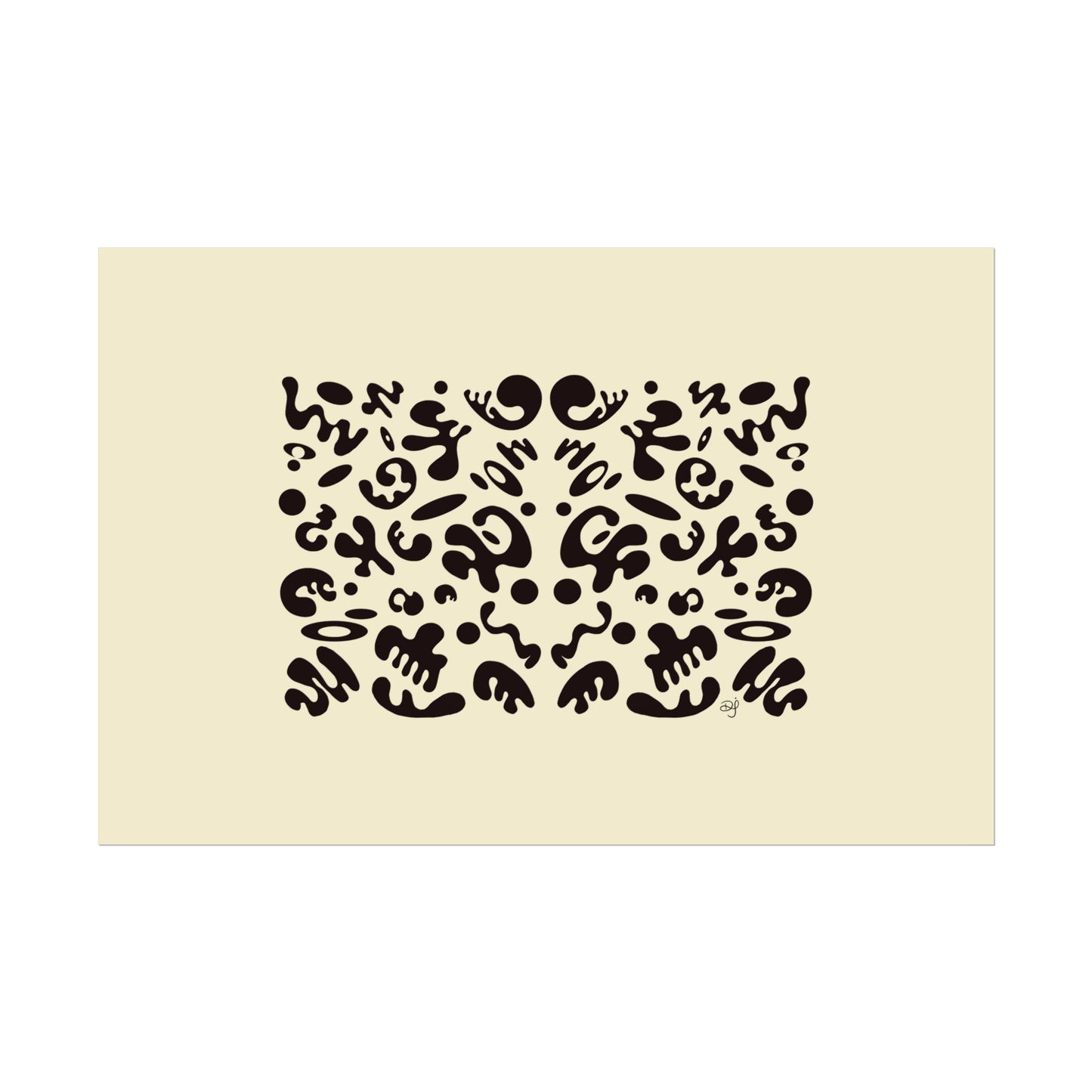 Mirror Work Rolled Poster (Landscape) - Blank Page