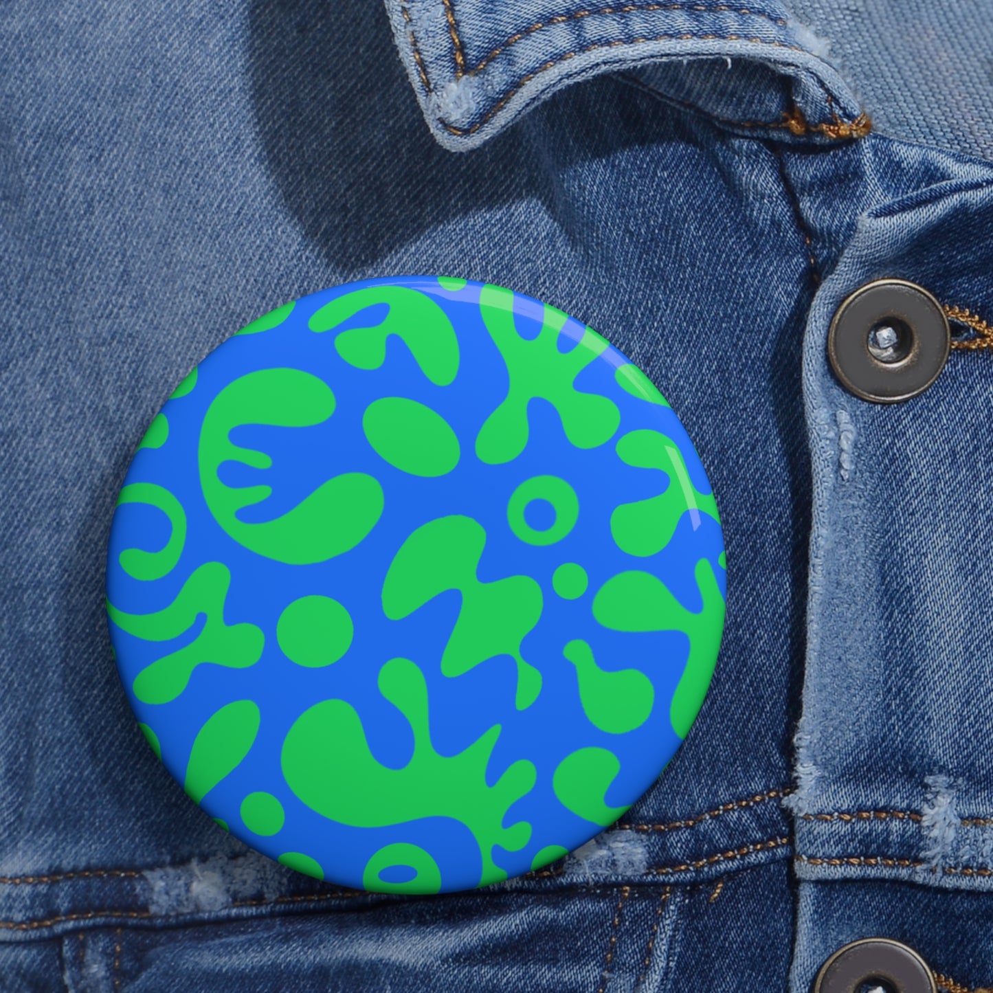 Pure Imagination Pin Button - Tide Pool
