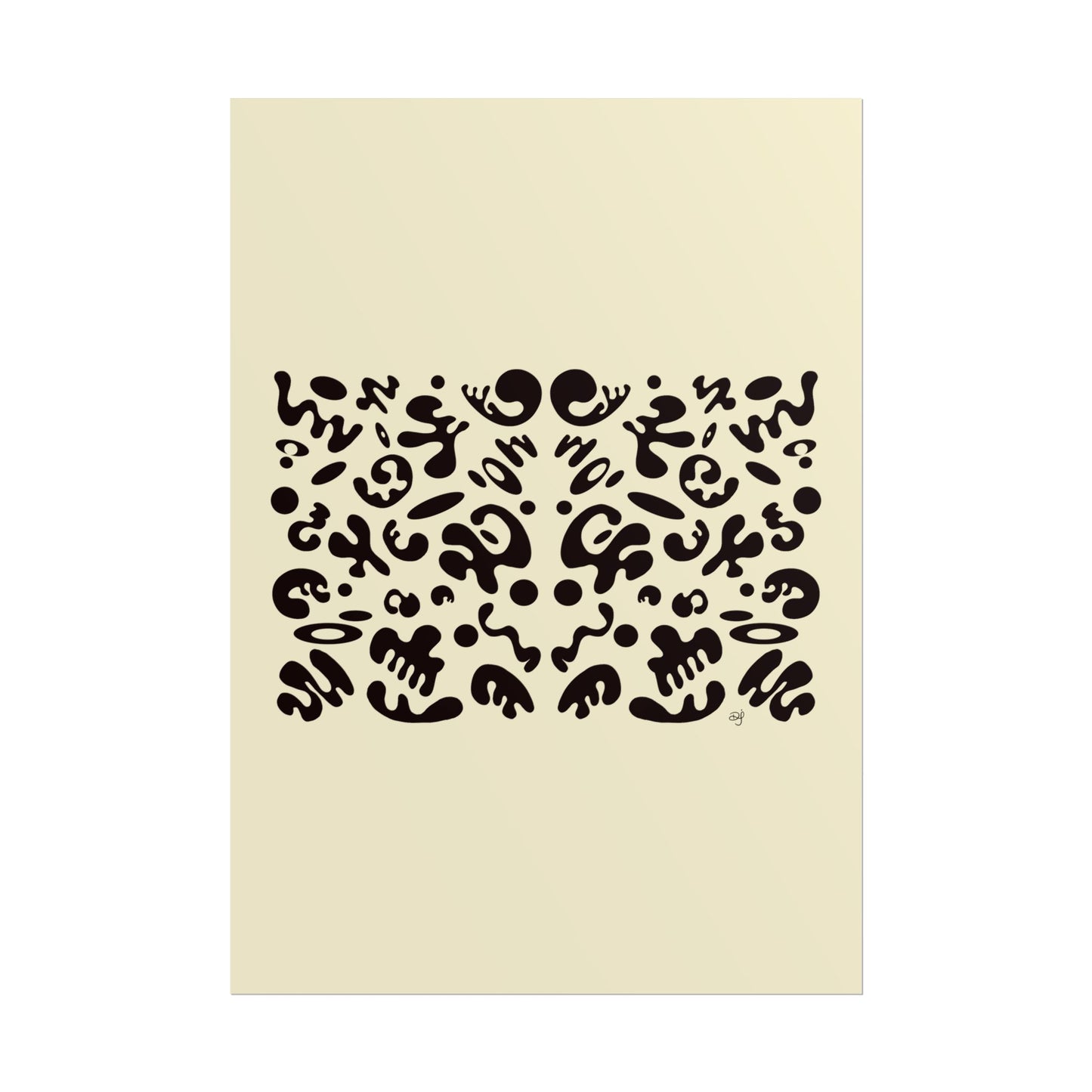 Mirror Work Rolled Poster (Portrait) - Blank Page