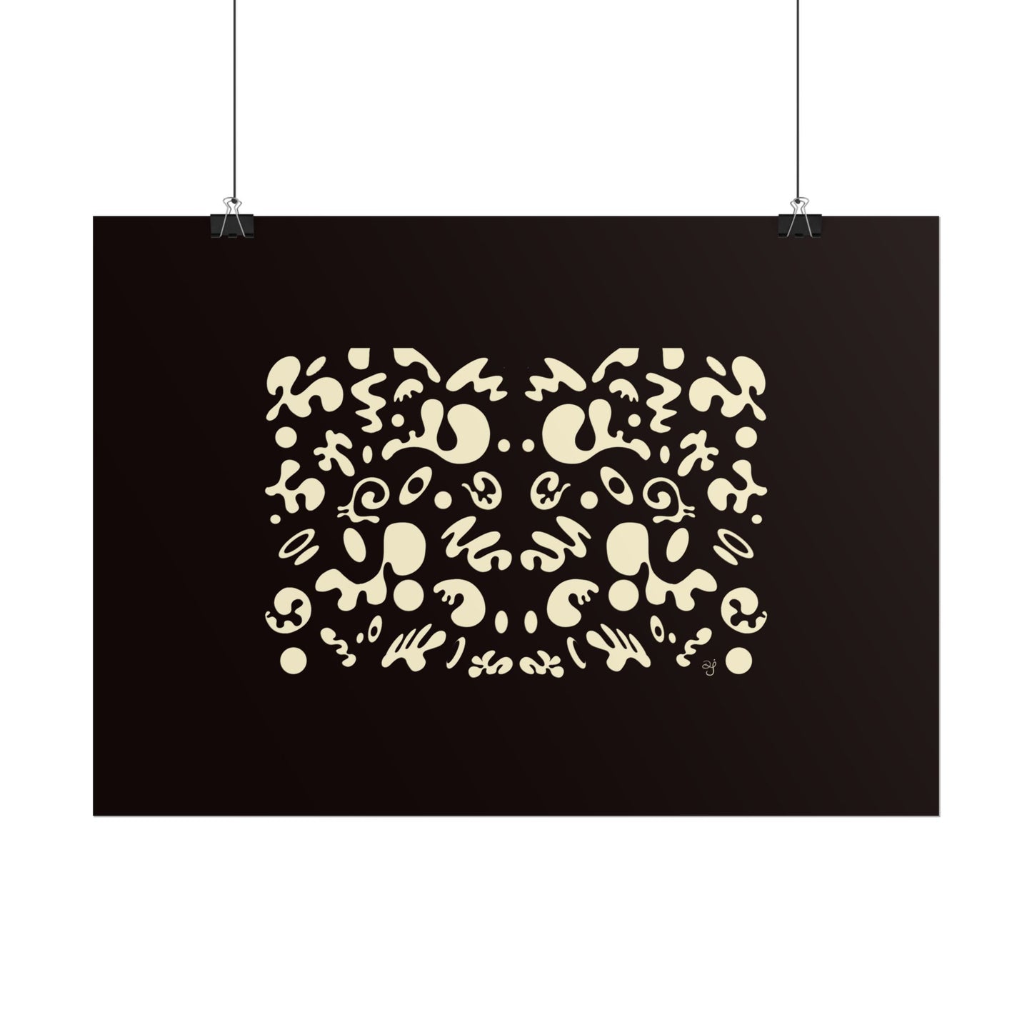 Mirror Work Rolled Poster (Landscape) - Smoke Signal