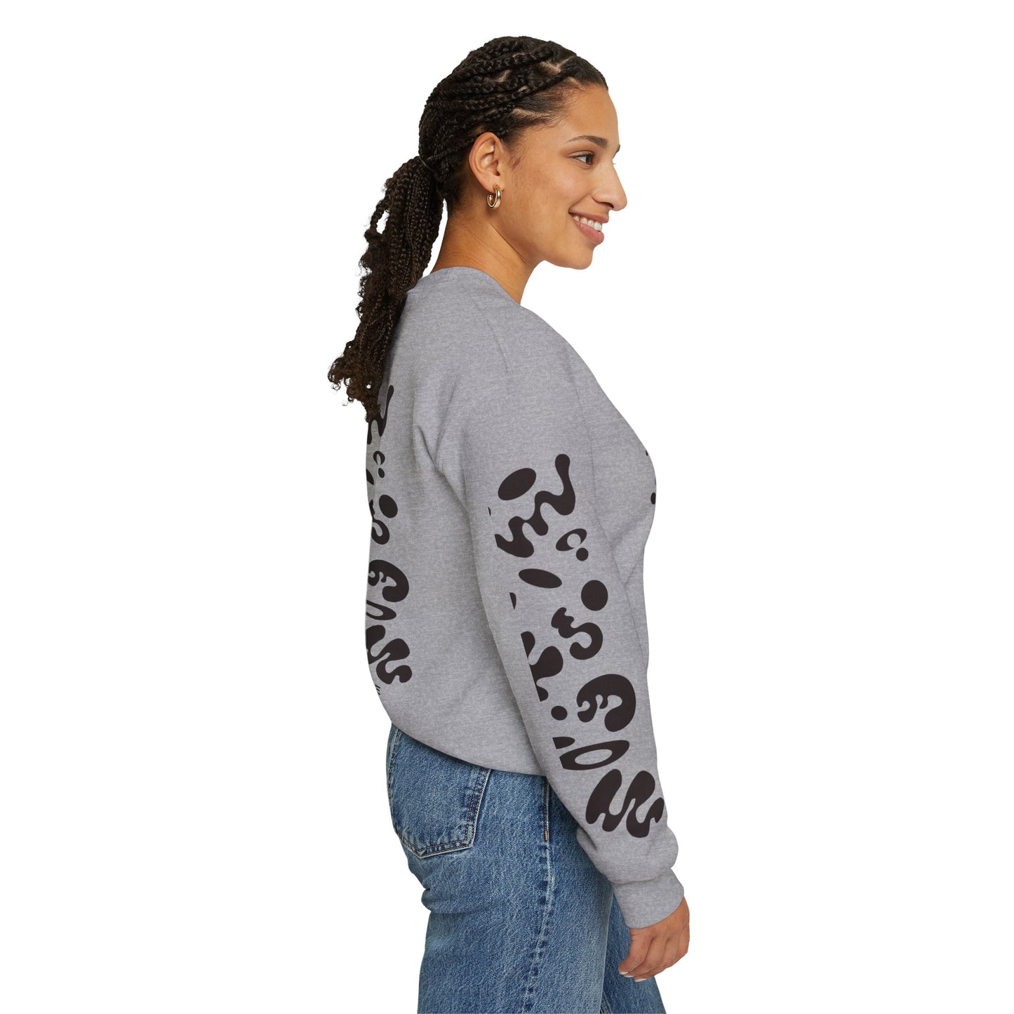 Pure Imagination Unisex Heavy Blend™ Crewneck Sweatshirt- Smoke Signal Black Print