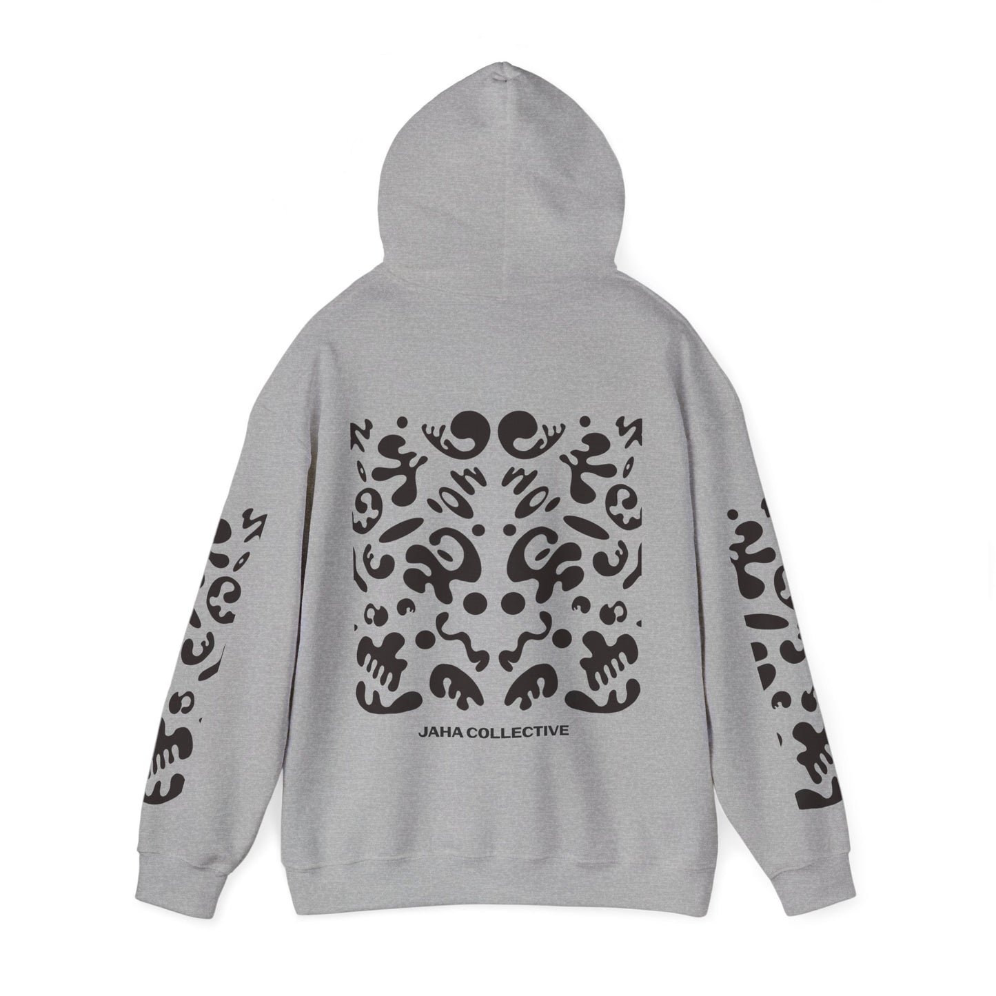 Mirror Work Unisex Heavy Blend™ Hooded Sweatshirt - Smoke Signal Black Print