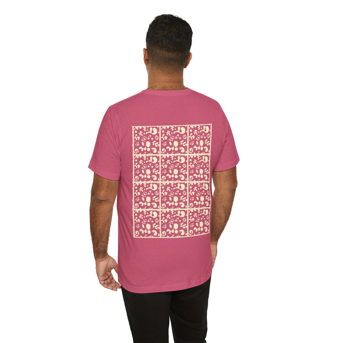 Adorn'd Unisex Jersey Short Sleeve Tee - Blank Page White Print