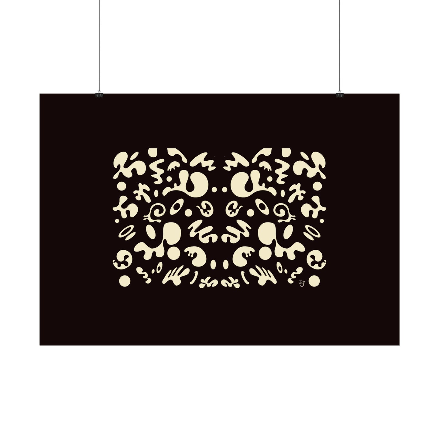 Mirror Work Rolled Poster (Landscape) - Smoke Signal