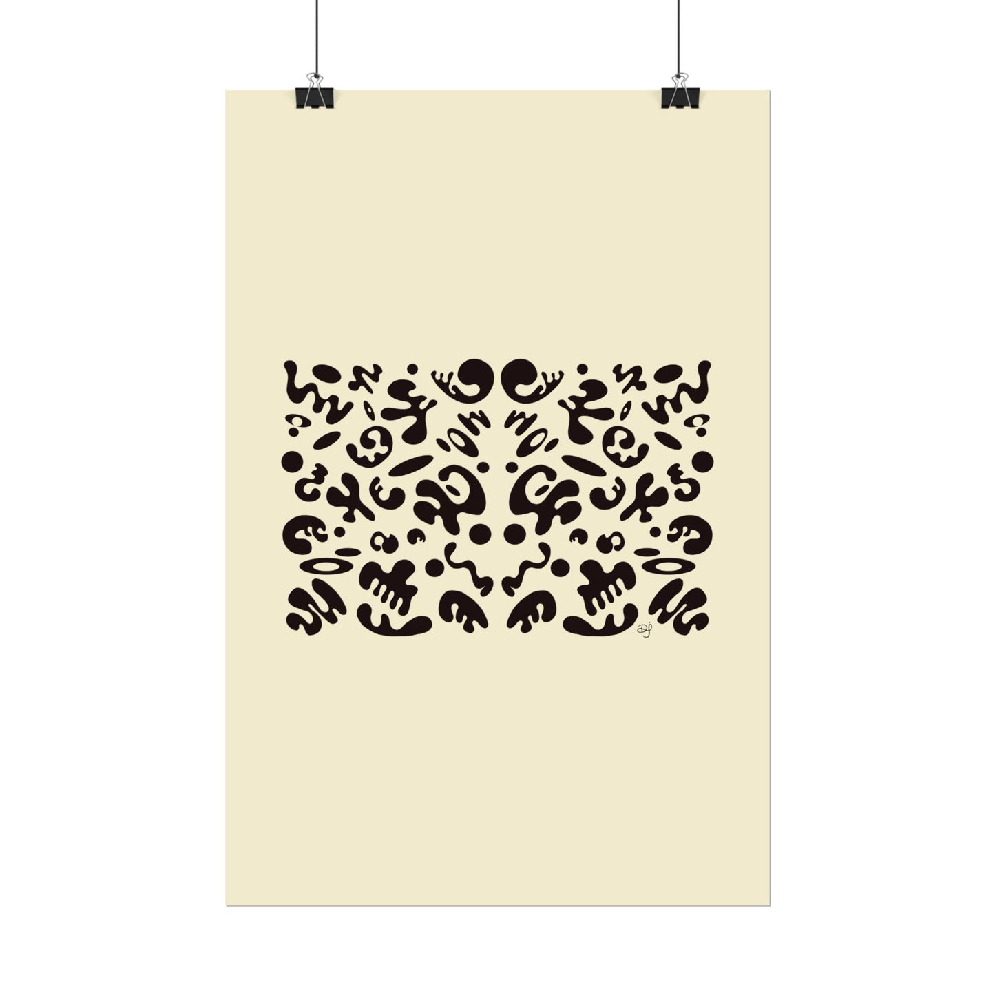 Mirror Work Rolled Poster (Portrait) - Blank Page