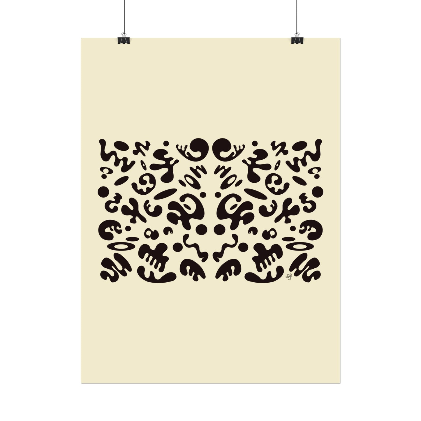 Mirror Work Rolled Poster (Portrait) - Blank Page