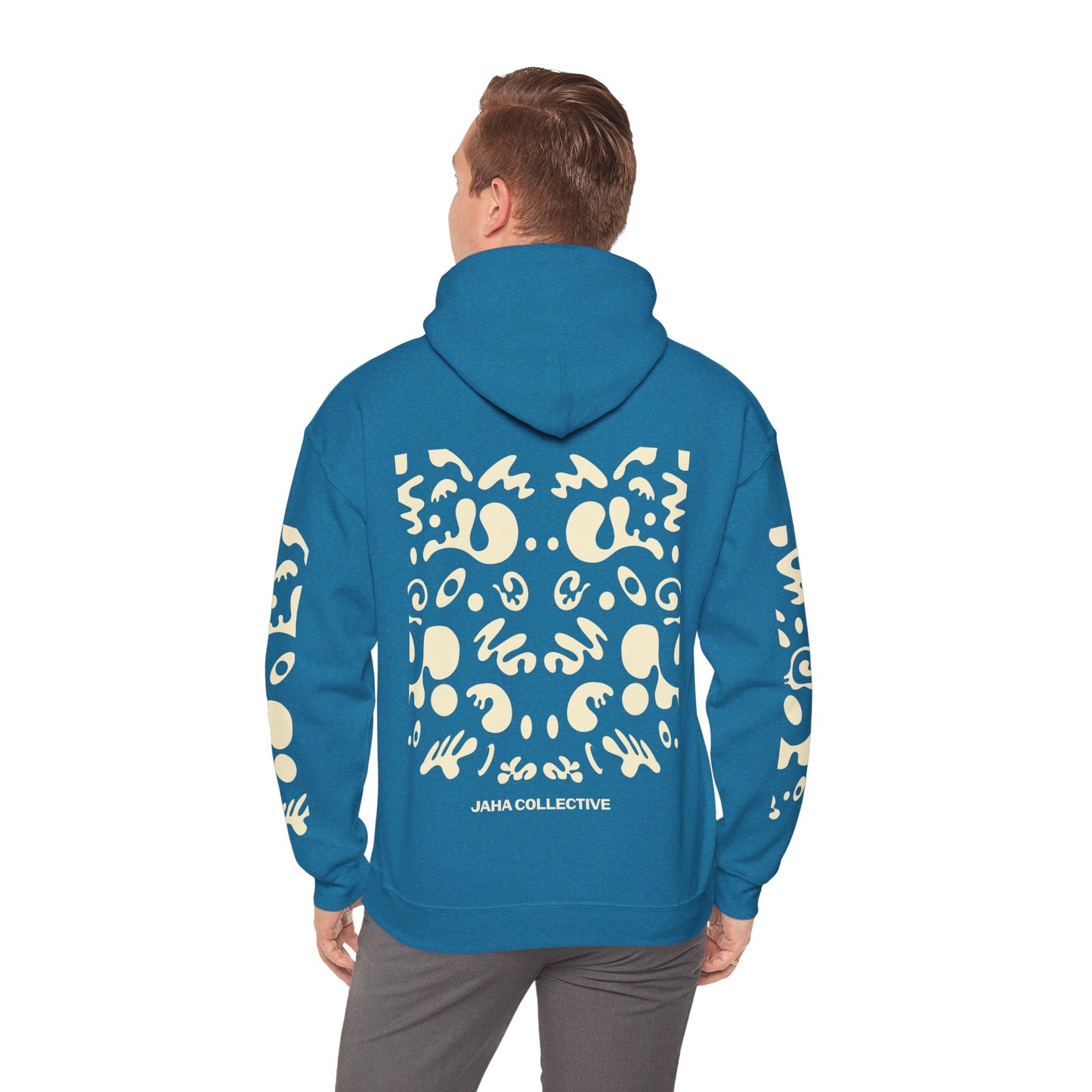 Mirror Work Unisex Heavy Blend™ Hooded Sweatshirt - Blank Page White Print