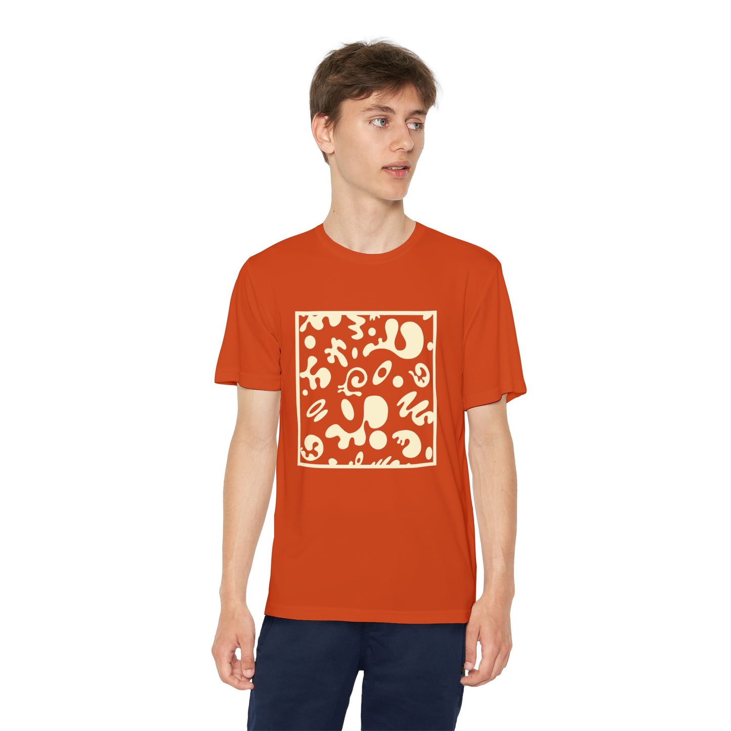 Adorn'd Youth Competitor Graphic Tee - Blank Page White