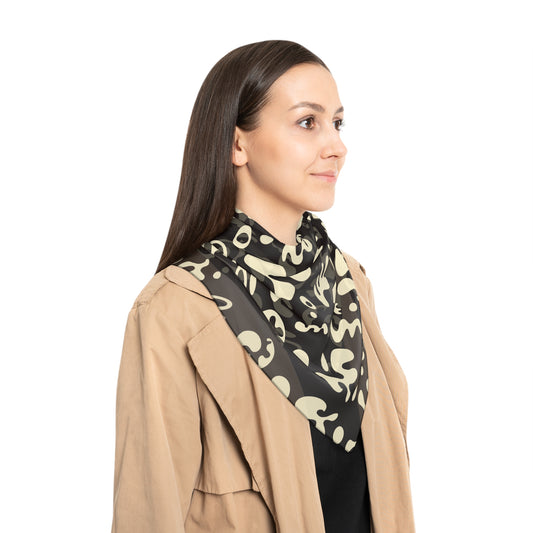 Adorn'd Poly Scarf - Smoke Signal Black