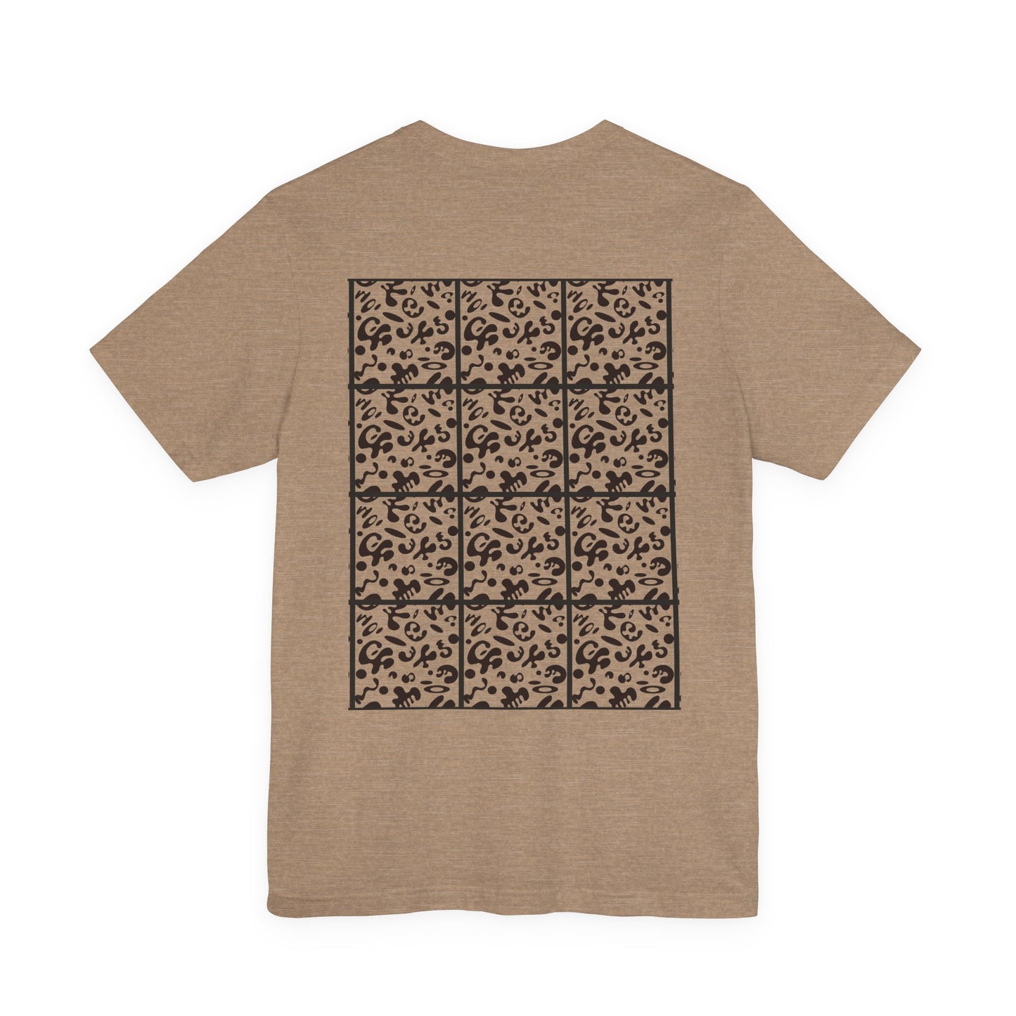 Adorn'd Unisex Jersey Short Sleeve Tee - Smoke Signal Black Print
