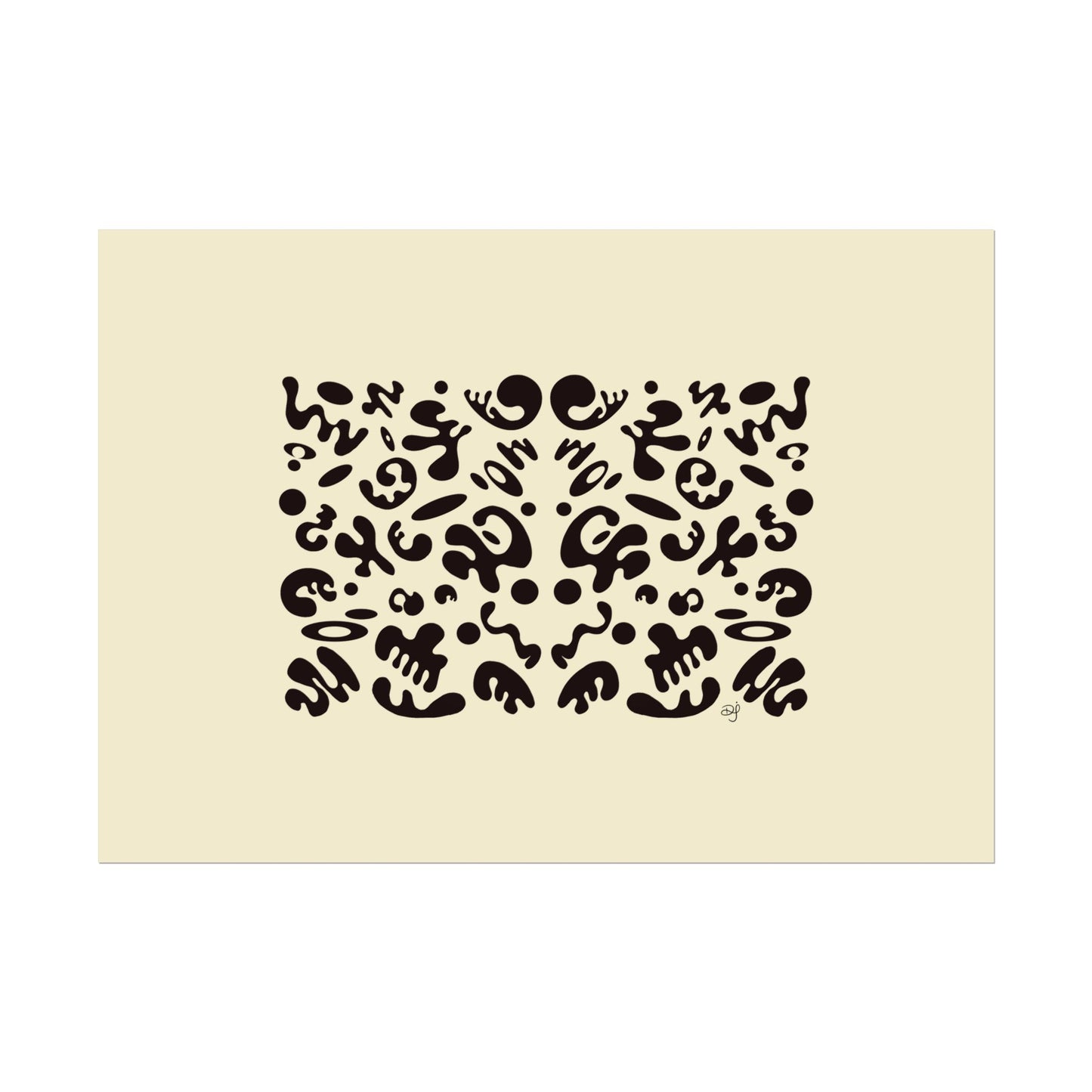 Mirror Work Rolled Poster (Landscape) - Blank Page