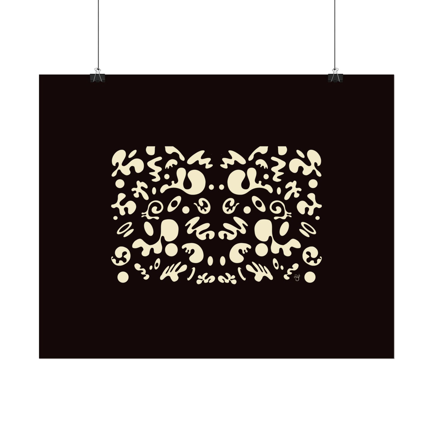 Mirror Work Rolled Poster (Landscape) - Smoke Signal