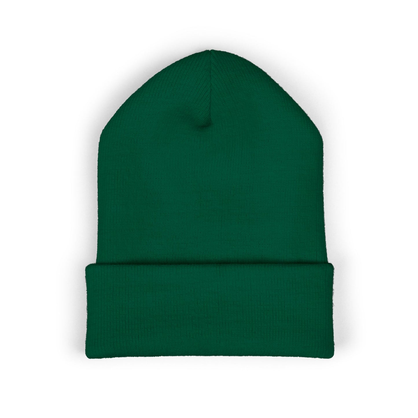 Adorn'd Logo Embroidered Classic Cuffed Beanie - Starlight White