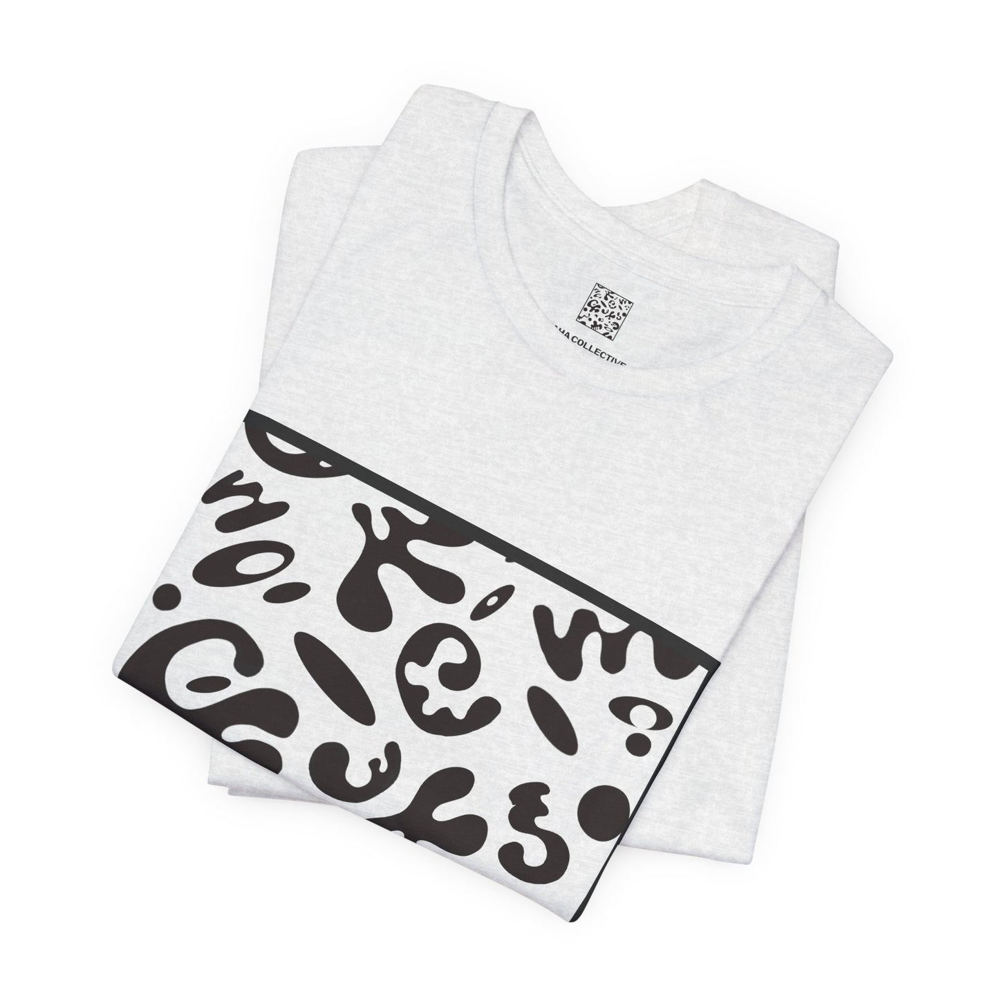 Adorn'd Unisex Jersey Short Sleeve Tee - Smoke Signal Black Print