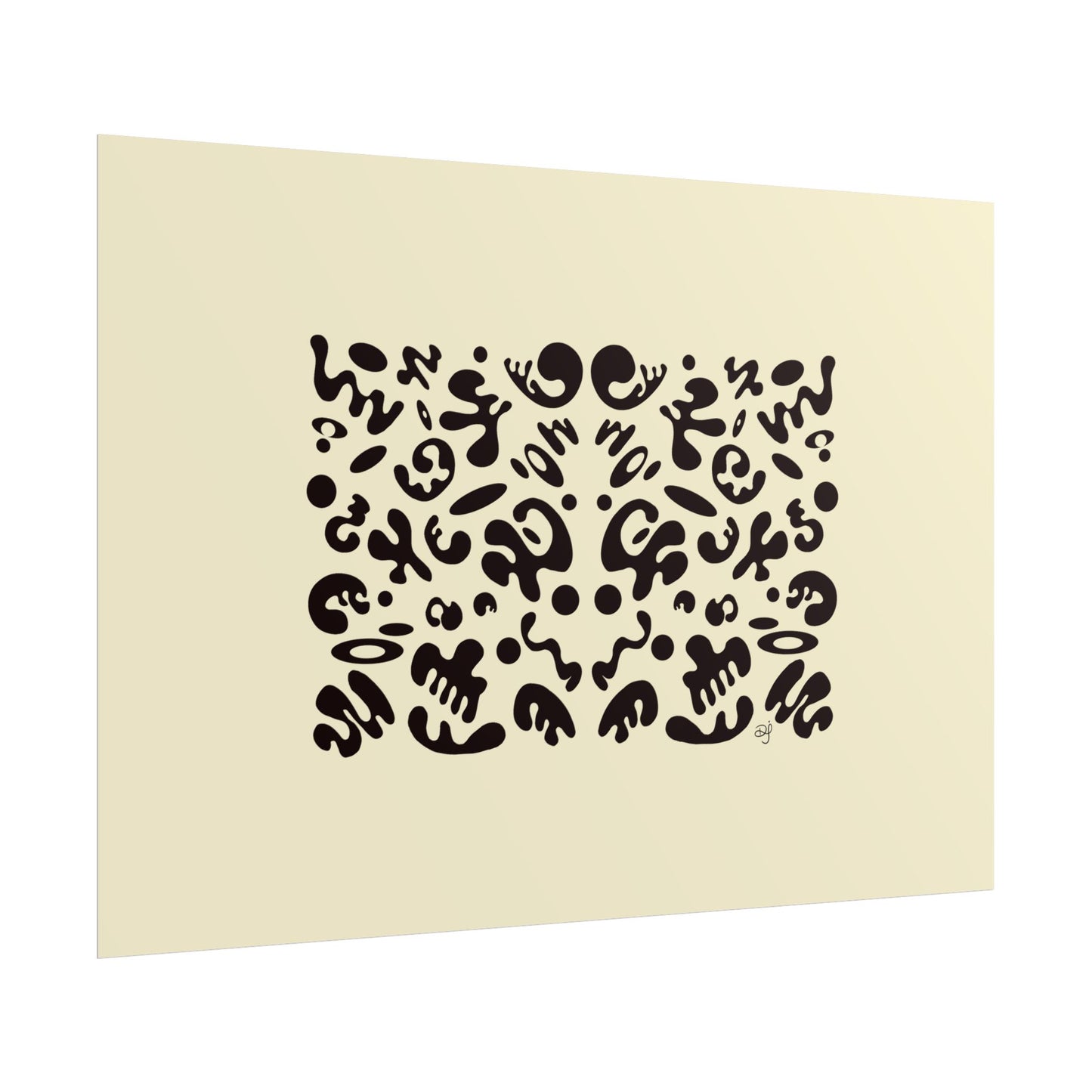 Mirror Work Rolled Poster (Landscape) - Blank Page