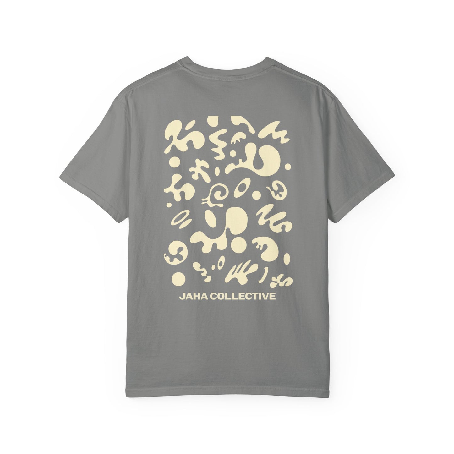 Pure Imagination Unisex Garment Dyed T-Shirt (Warm Neutrals) - Blank Page White Print