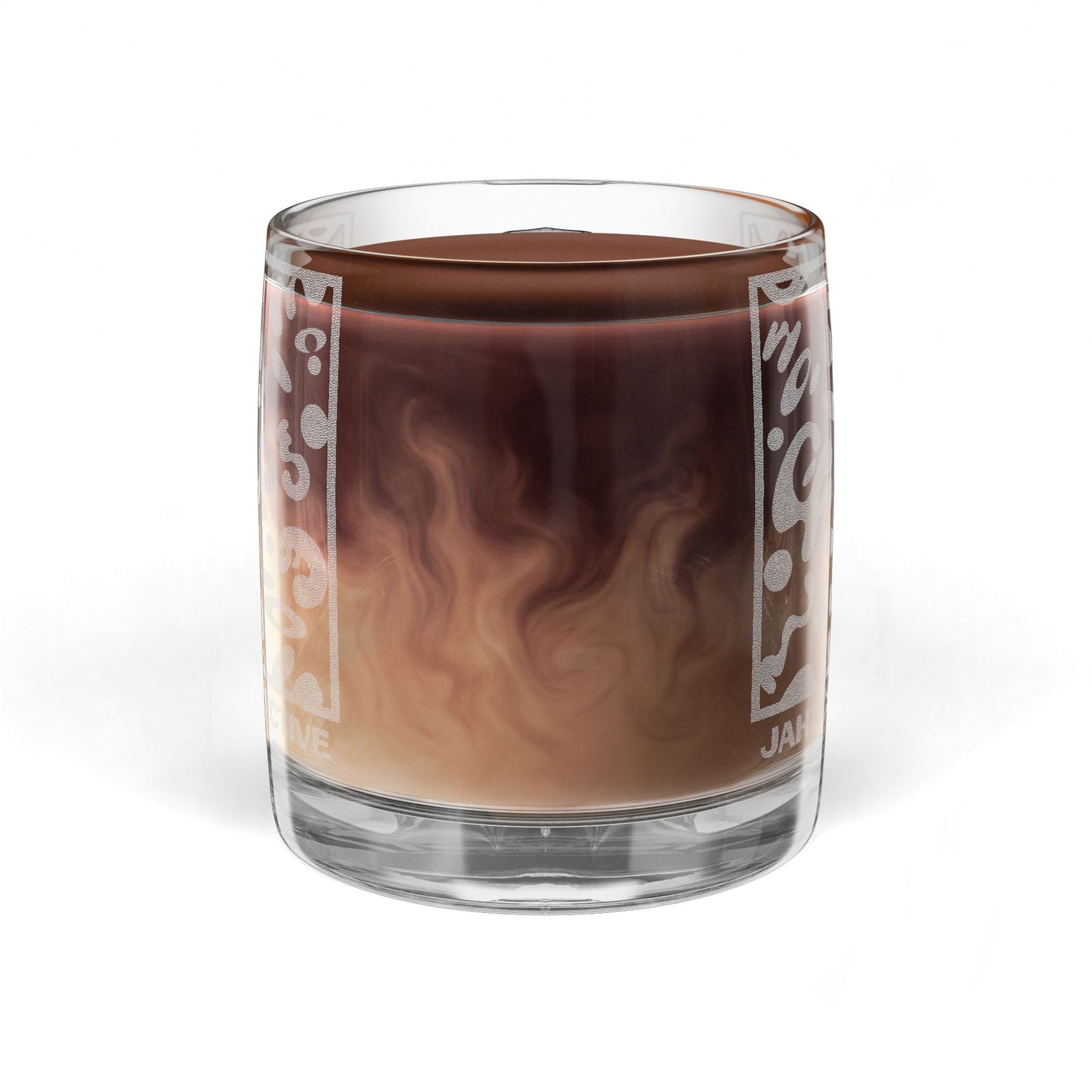 Nourish'd Engraved Glass Coffee Mug