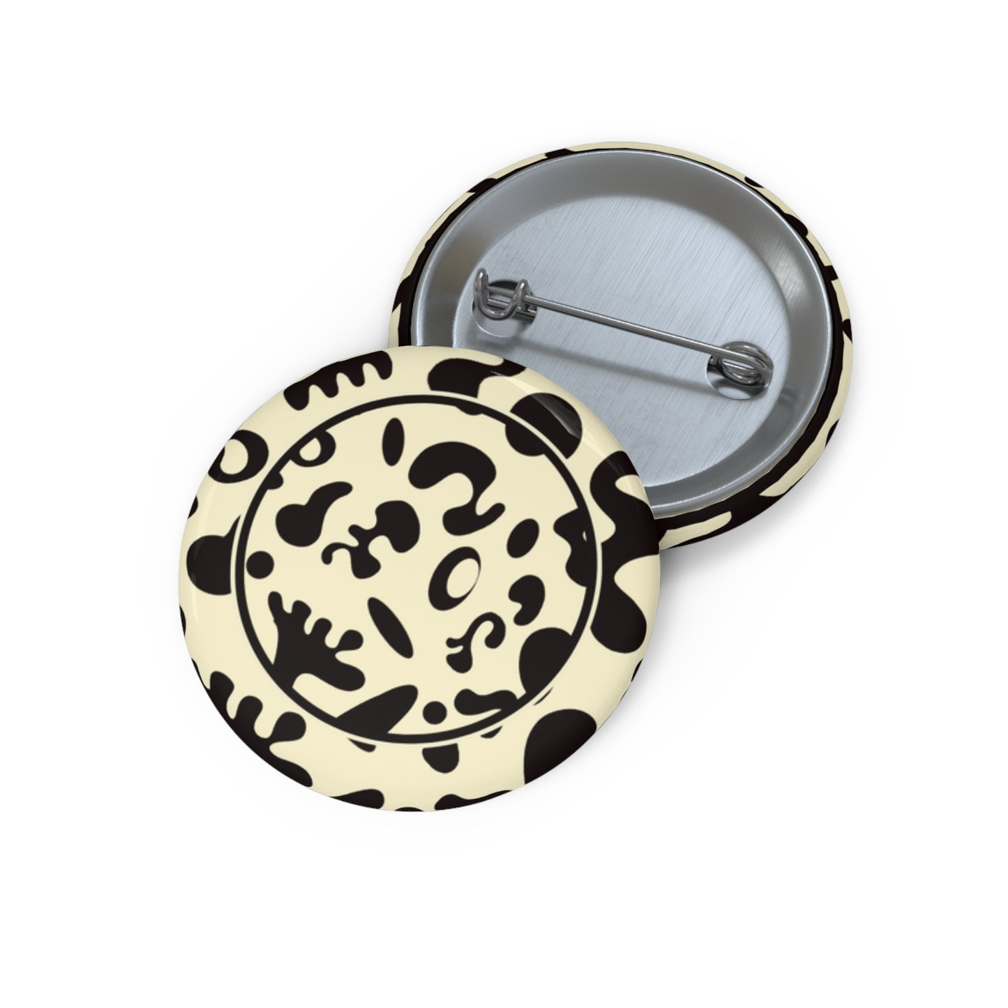 Adorn'd Color Pin Button - Blank Page