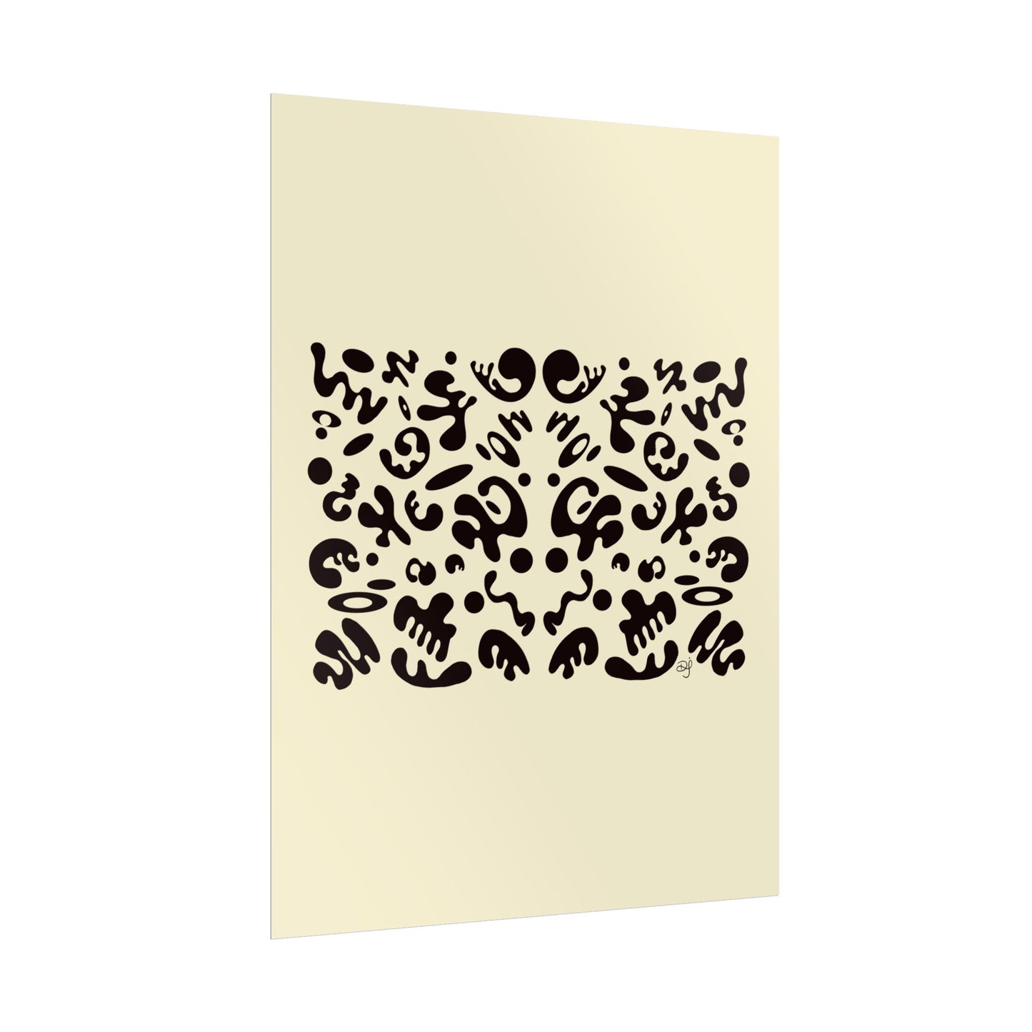 Mirror Work Rolled Poster (Portrait) - Blank Page