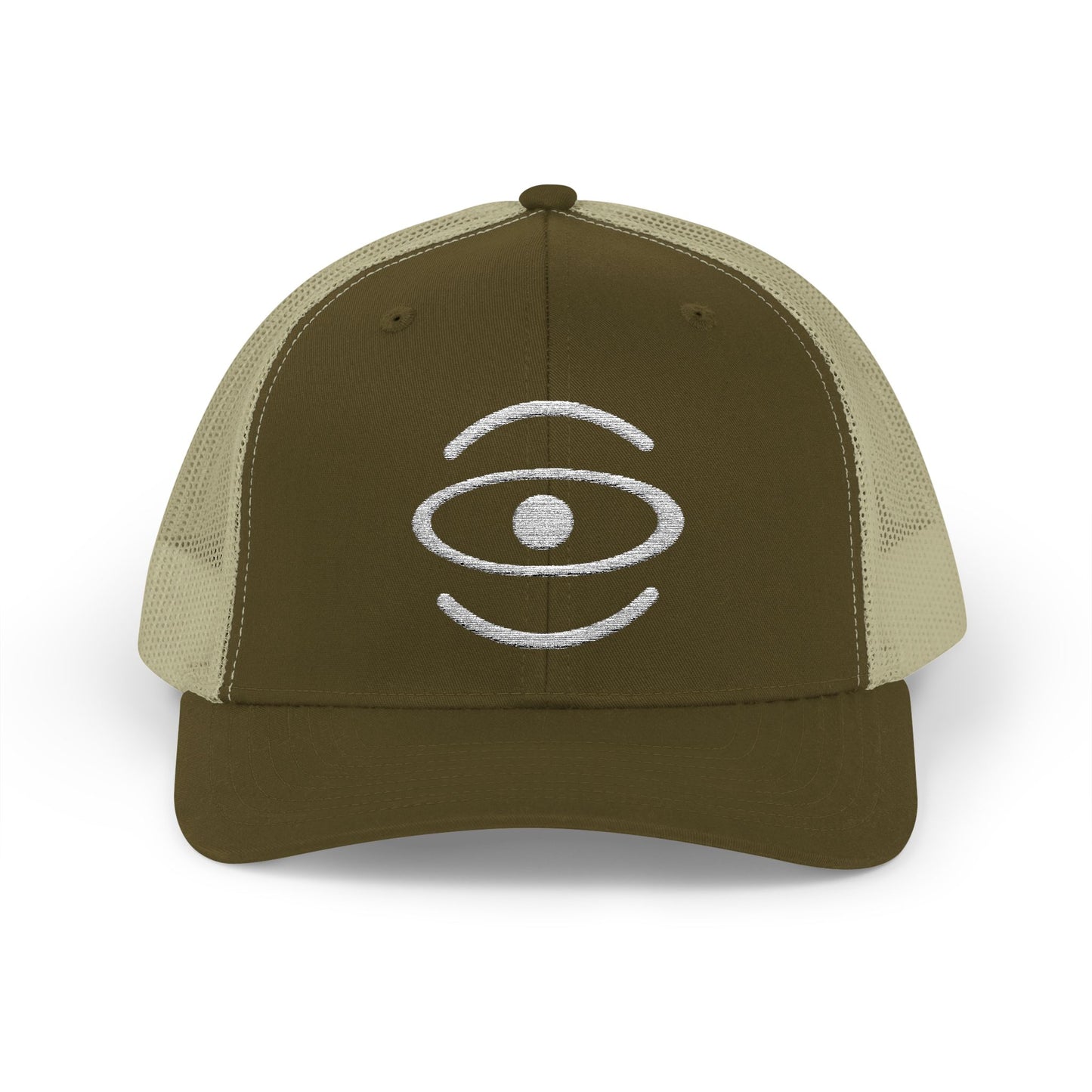 Jaha Logo Embroidered Retro Trucker Hat - Starlight White