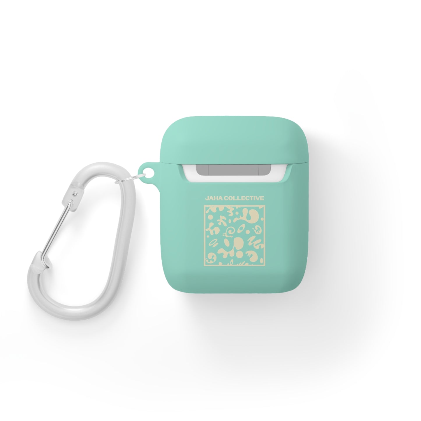 Adorn'd Square Hard Plastic Airpods Case Cover- Blank Page White