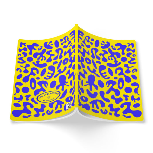 Pure Imagination Softcover Journal w Inside Prints + Tear-Off Pages (Ruled Line) - Sunspell Yellow