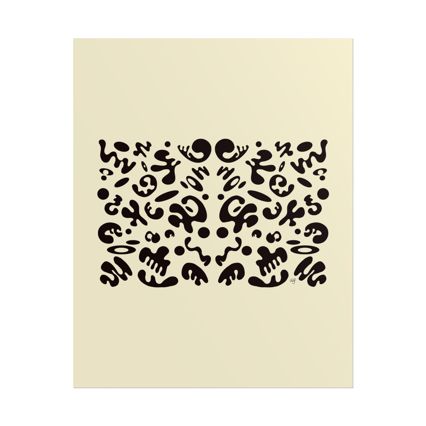 Mirror Work Rolled Poster (Portrait) - Blank Page