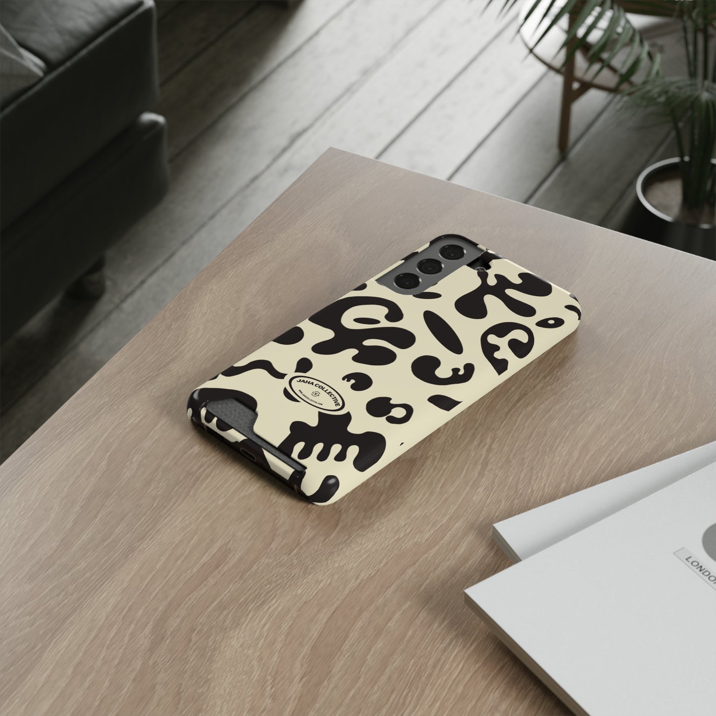 Pure Imagination Phone Case w Card Holder - Blank Page White