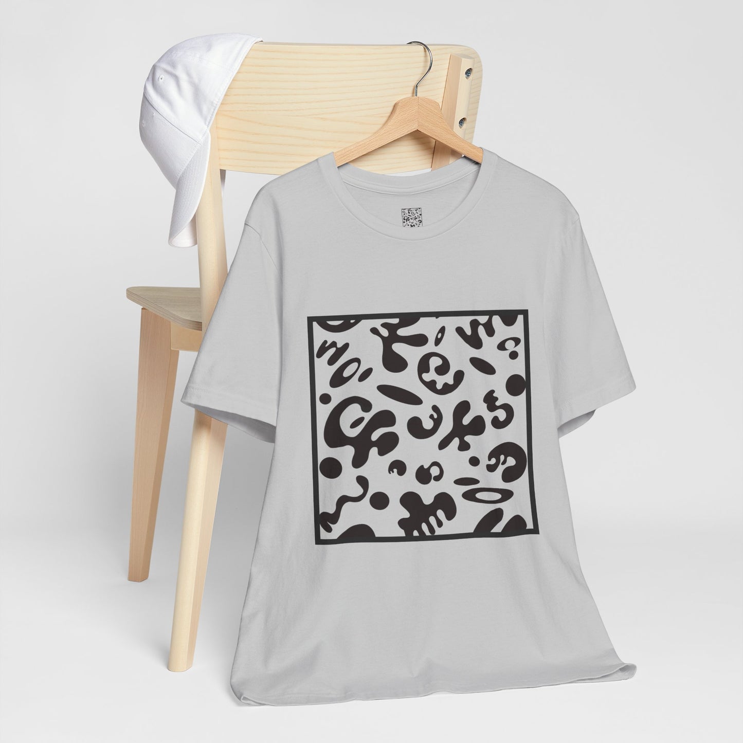 Adorn'd Unisex Jersey Short Sleeve Tee - Smoke Signal Black Print