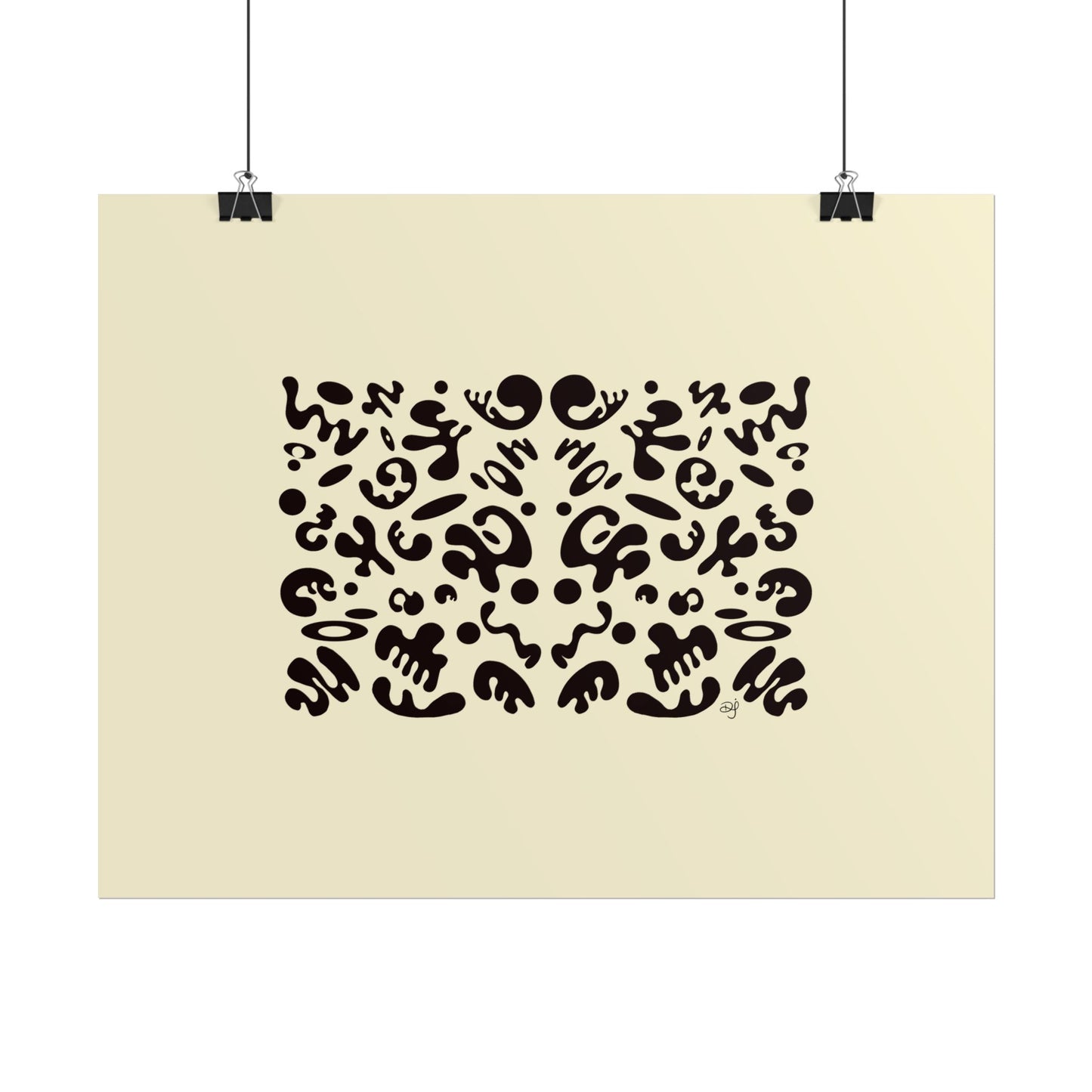 Mirror Work Rolled Poster (Landscape) - Blank Page