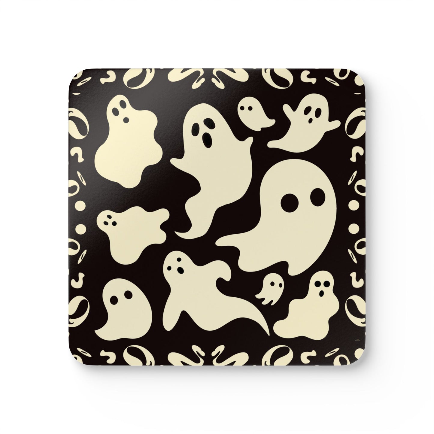 Boo Thing Corkwood Coaster Set (4) - Smoke Signal Black