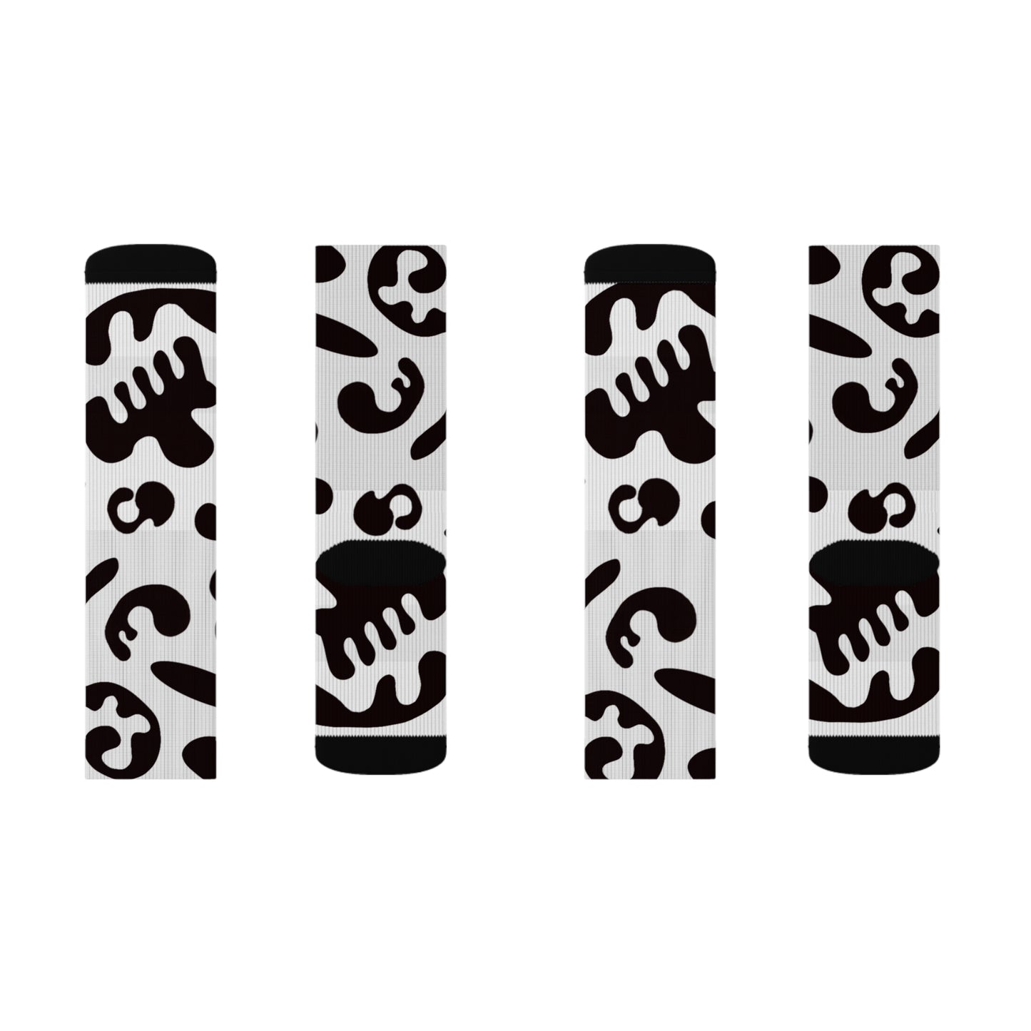 Pure Imagination Print Socks - Smoke Signal Black Print